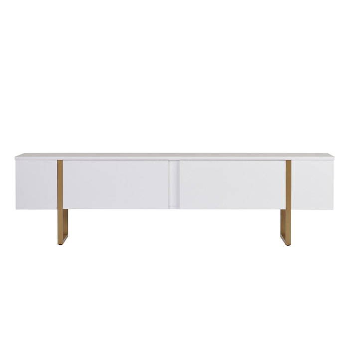 Nordure Onera Mueble para TV Blanco y Dorado Nordure Onera Mueble para TV Blanco y Dorado